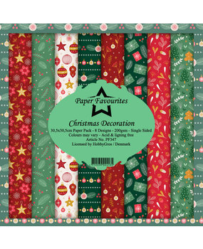 Paper Favourites Christmas Decoration 12x12 Inch Paper Pack (PF347)