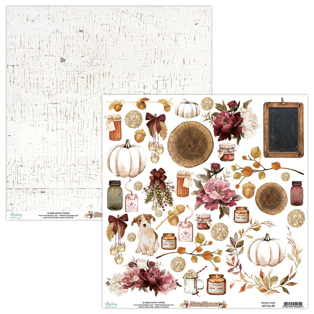 Mintay Fall Festive 12x12 Inch Scrapbooking Paper Set (MT-FAL-07) Mintay Fall Festive 12x12 Inch Scrapbooking Paper Set (MT-FAL-07)