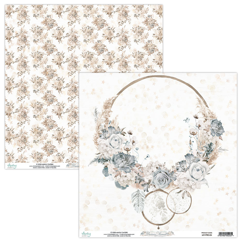 Mintay Precious Moment 12x12 Inch Scrapbooking Paper Set (MT-PRE-07) Mintay Precious Moment 12x12 Inch Scrapbooking Paper Set (MT-PRE-07)