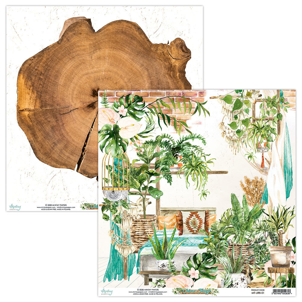 Mintay Urban Jungle 6x6 Inch Scrapbooking Paper Pad (MT-URB-08) Mintay Urban Jungle 6x6 Inch Scrapbooking Paper Pad (MT-URB-08)
