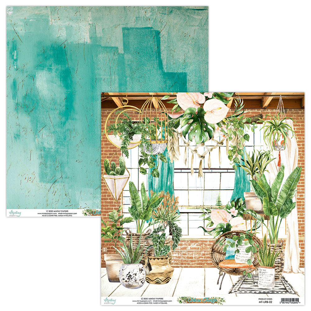 Mintay Urban Jungle 6x6 Inch Scrapbooking Paper Pad (MT-URB-08) Mintay Urban Jungle 6x6 Inch Scrapbooking Paper Pad (MT-URB-08)