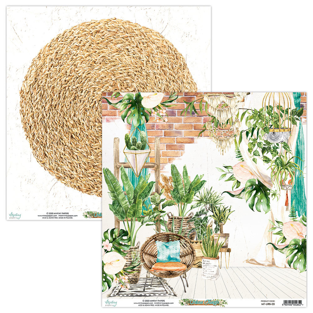 Mintay Urban Jungle 6x6 Inch Scrapbooking Paper Pad (MT-URB-08) Mintay Urban Jungle 6x6 Inch Scrapbooking Paper Pad (MT-URB-08)