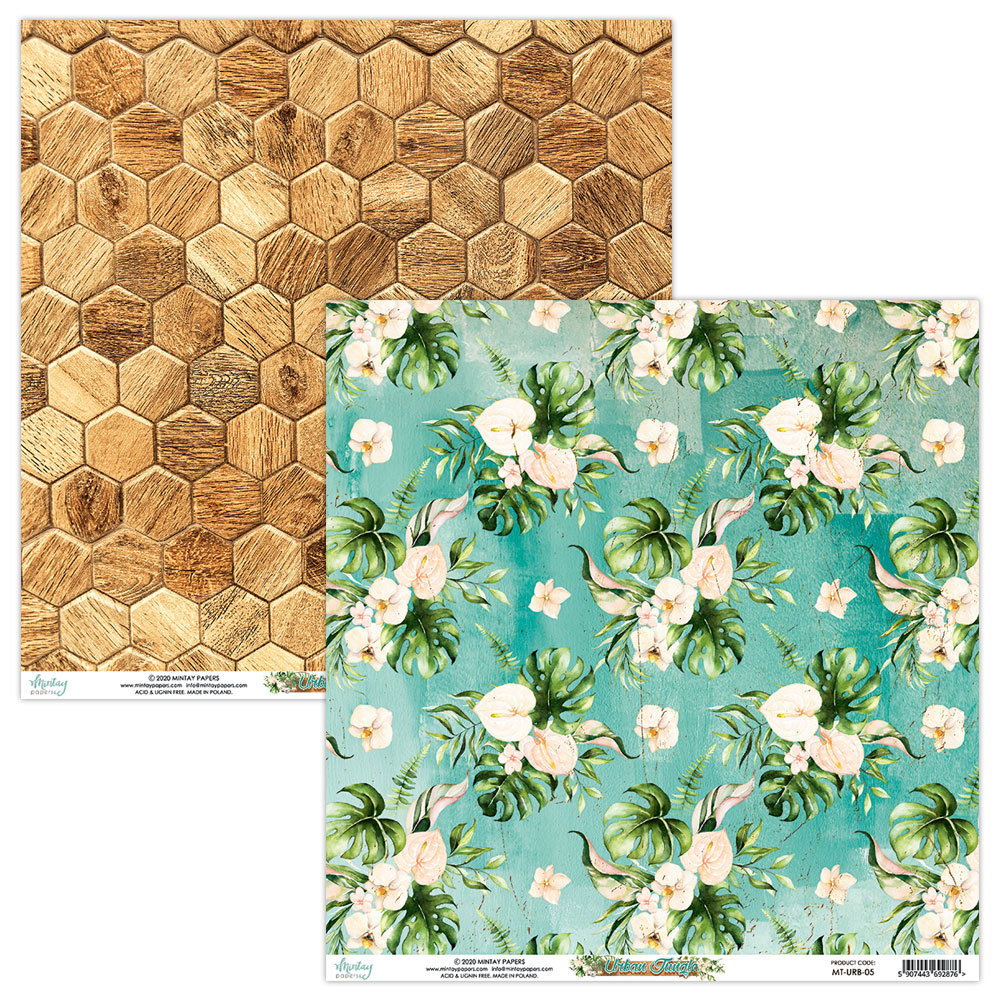 Mintay Urban Jungle 6x6 Inch Scrapbooking Paper Pad (MT-URB-08) Mintay Urban Jungle 6x6 Inch Scrapbooking Paper Pad (MT-URB-08)