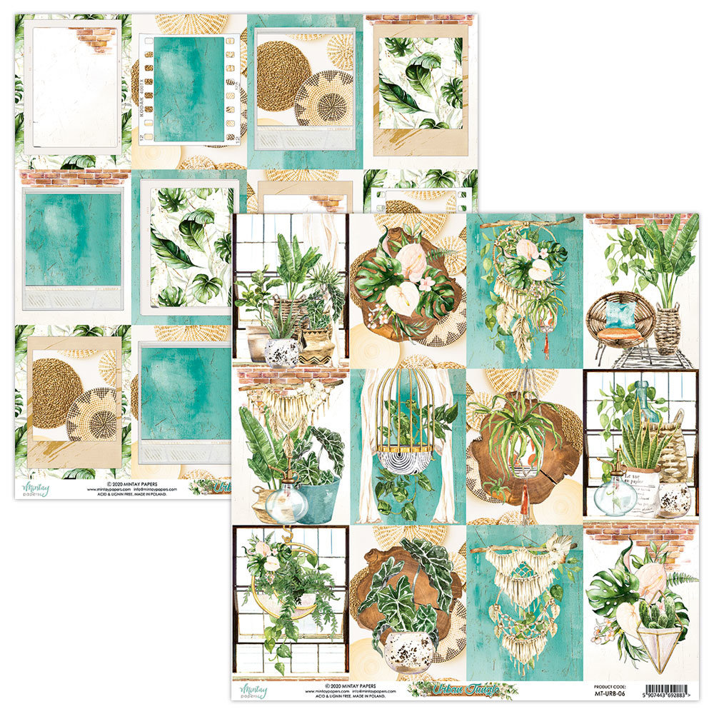 Mintay Urban Jungle 6x6 Inch Scrapbooking Paper Pad (MT-URB-08) Mintay Urban Jungle 6x6 Inch Scrapbooking Paper Pad (MT-URB-08)
