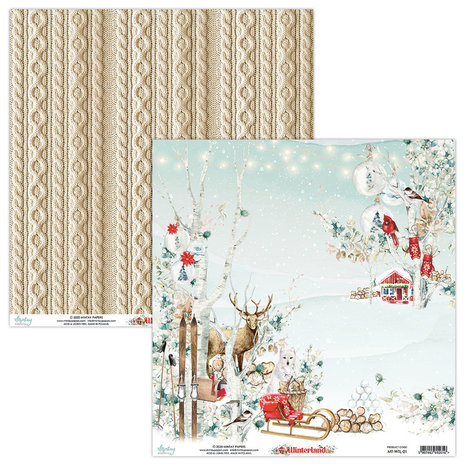 Mintay Winterland 12x12 Inch Scrapbooking Paper Set (MT-WTL-07)