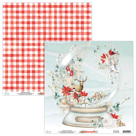 Mintay Winterland 12x12 Inch Scrapbooking Paper Set (MT-WTL-07)