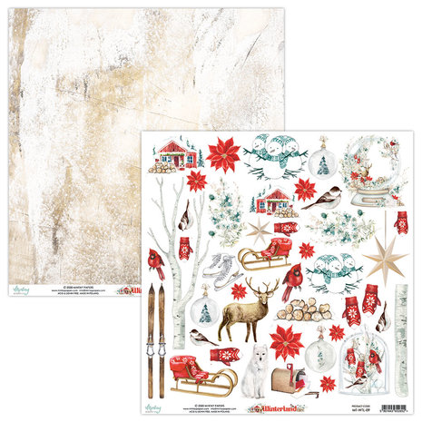 Mintay Winterland 12x12 Inch Scrapbooking Paper Set (MT-WTL-07)