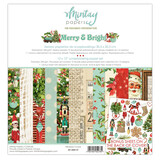 Mintay Merry & Bright 12x12 Inch Scrapbooking Paper Set (MT-MBR-07)