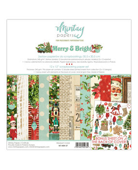 Mintay Merry & Bright 12x12 Inch Scrapbooking Paper Set (MT-MBR-07) Mintay Merry & Bright 12x12 Inch Scrapbooking Paper Set (MT-MBR-07)