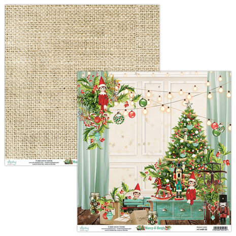 Mintay Merry & Bright 12x12 Inch Scrapbooking Paper Set (MT-MBR-07) Mintay Merry & Bright 12x12 Inch Scrapbooking Paper Set (MT-MBR-07)