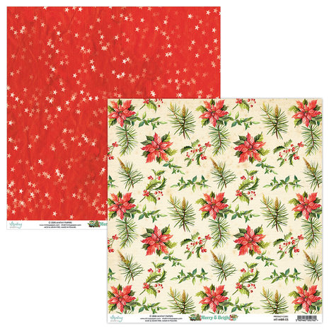 Mintay Merry & Bright 12x12 Inch Scrapbooking Paper Set (MT-MBR-07) Mintay Merry & Bright 12x12 Inch Scrapbooking Paper Set (MT-MBR-07)