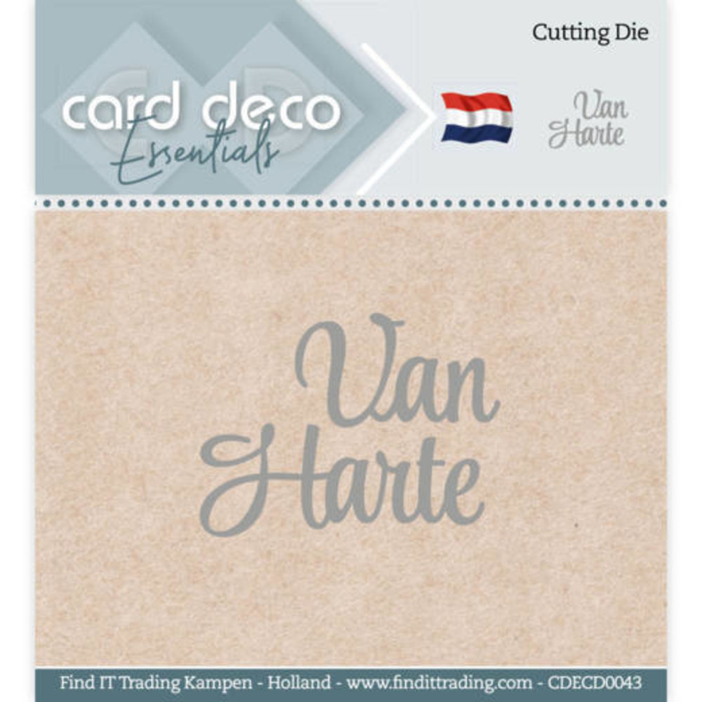 Card Deco Snijmal Van Harte (CDECD0043) Card Deco Snijmal Van Harte (CDECD0043)
