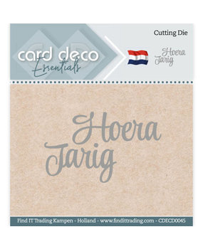 Card Deco Snijmal Hoera Jarig (CDECD0045) Card Deco Snijmal Hoera Jarig (CDECD0045)