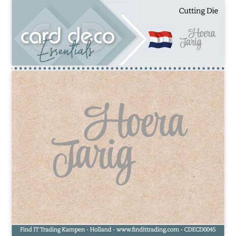 Card Deco Snijmal Hoera Jarig (CDECD0045) Card Deco Snijmal Hoera Jarig (CDECD0045)