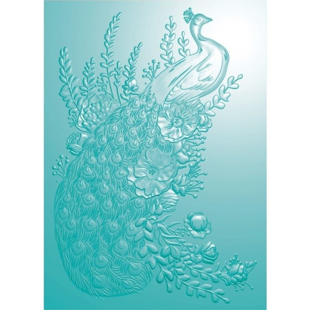 Crafter's Companion Peacock Regal Peacock 5x7 Inch 3D Embossing Folder (NG-PEA-EF5-3D-RP) Crafter's Companion Peacock Regal Peacock 5x7 Inch 3D Embossing Folder (NG-PEA-EF5-3D-RP)