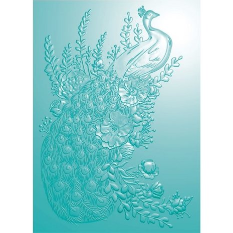 Crafter's Companion Peacock Regal Peacock 5x7 Inch 3D Embossing Folder (NG-PEA-EF5-3D-RP) Crafter's Companion Peacock Regal Peacock 5x7 Inch 3D Embossing Folder (NG-PEA-EF5-3D-RP)