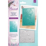 Crafter's Companion Peacock Regal Peacock 5x7 Inch 3D Embossing Folder (NG-PEA-EF5-3D-RP)