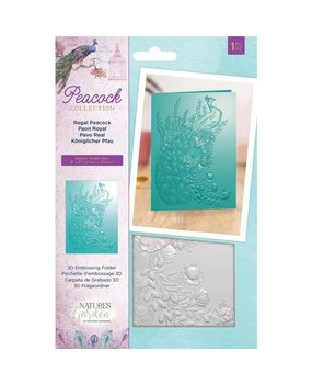 Crafter's Companion Peacock Regal Peacock 5x7 Inch 3D Embossing Folder (NG-PEA-EF5-3D-RP) Crafter's Companion Peacock Regal Peacock 5x7 Inch 3D Embossing Folder (NG-PEA-EF5-3D-RP)