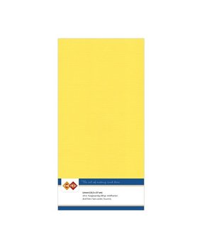 Card Deco Linen Cardstock Bright Yellow 10 Vel Vierkant (LKK-4K06)