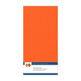 Card Deco Linen Cardstock Orange 10 Vel Vierkant (LKK-4K11)