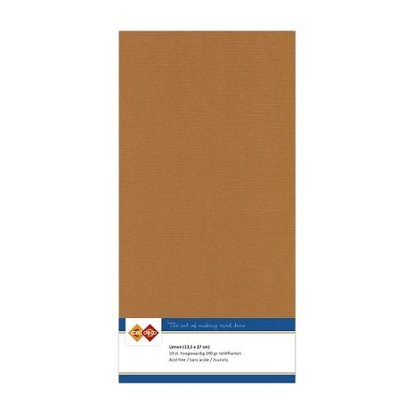 Card Deco Linen Cardstock Coffee Brown 10 Vel Vierkant (LKK-4K12) Card Deco Linen Cardstock Coffee Brown 10 Vel Vierkant (LKK-4K12)