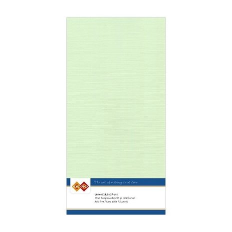 Card Deco Linen Cardstock Light Green 10 Vel Vierkant (LKK-4K19) Card Deco Linen Cardstock Light Green 10 Vel Vierkant (LKK-4K19)