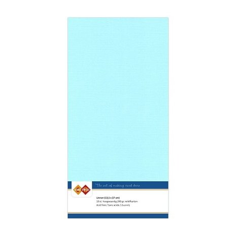 Card Deco Linen Cardstock Light Blue 10 Vel Vierkant (LKK-4K28) Card Deco Linen Cardstock Light Blue 10 Vel Vierkant (LKK-4K28)