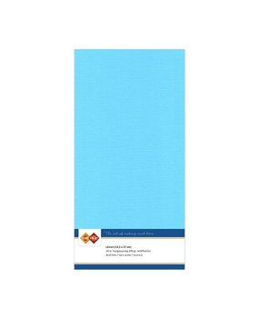 Card Deco Linen Cardstock Sky Blue 10 Vel Vierkant (LKK-4K29)
