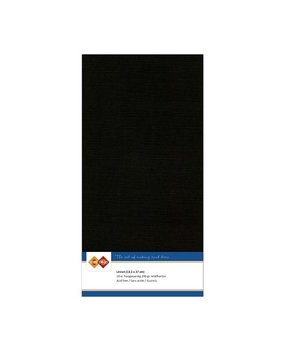 Card Deco Linen Cardstock Black 10 Vel Vierkant (LKK-4K31)