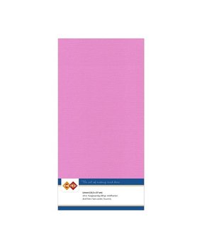 Card Deco Linen Cardstock Fuchsia 10 Vel Vierkant (LKK-4K37)