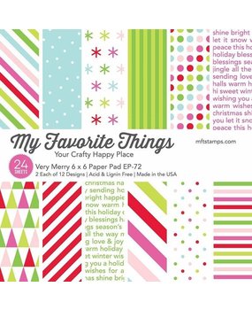 My Favorite Things Very Merry 6x6 Inch Paper Pad (EP-72) My Favorite Things Very Merry 6x6 Inch Paper Pad (EP-72)