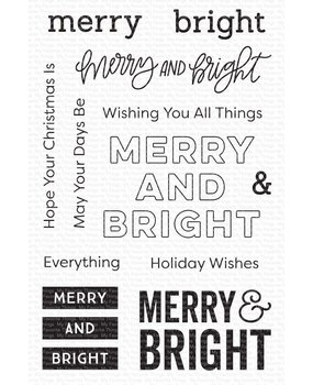 My Favorite Things Merry & Bright Clear Stamps (CS-506)