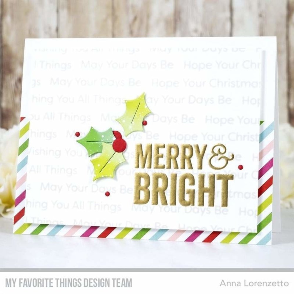 My Favorite Things Merry & Bright Clear Stamps (CS-506)
