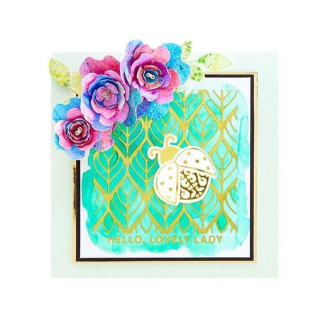 Spellbinders Snijmal Die-Lites Lovely Ladybug Glimmer Hot Foil Plate & Die Set (GLP-235)