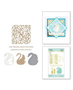 Spellbinders Snijmal Die-Lites Graceful Swan Glimmer Hot Foil Plate & Die Set (GLP-236) Spellbinders Snijmal Die-Lites Graceful Swan Glimmer Hot Foil Plate & Die Set (GLP-236)