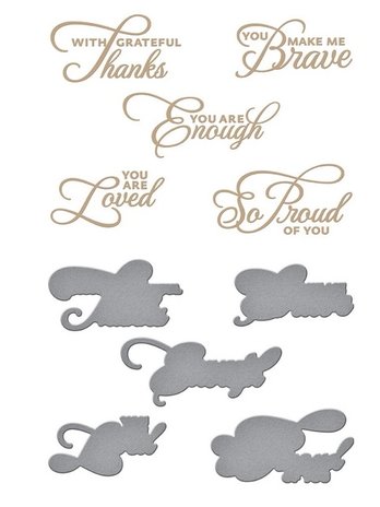 Spellbinders Snijmal Die-Lites Heart Felt Sentiments Glimmer Hot Foil Plate & Die Set (GLP-219) Spellbinders Snijmal Die-Lites Heart Felt Sentiments Glimmer Hot Foil Plate & Die Set (GLP-219)