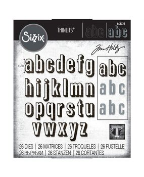 Sizzix Thinlits Alterations Die Set 26pk Alphanumeric Shadow Lower (664728) Sizzix Thinlits Alterations Die Set 26pk Alphanumeric Shadow Lower (664728)
