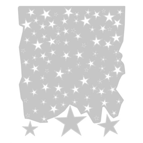 Sizzix Thinlits Alterations Die Set 4PK Falling Stars (664732)