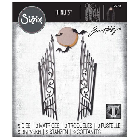 Sizzix Thinlits Alterations Die Set 9PK Gate Keeper (664734)