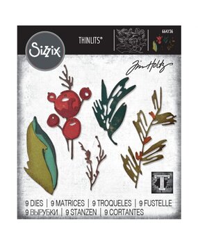Sizzix Thinlits Alterations Die Set 9PK Holiday Brushstroke (664736) Sizzix Thinlits Alterations Die Set 9PK Holiday Brushstroke (664736)