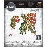 Sizzix Thinlits Alterations Die Set 4PK Holly Pieces (664738)