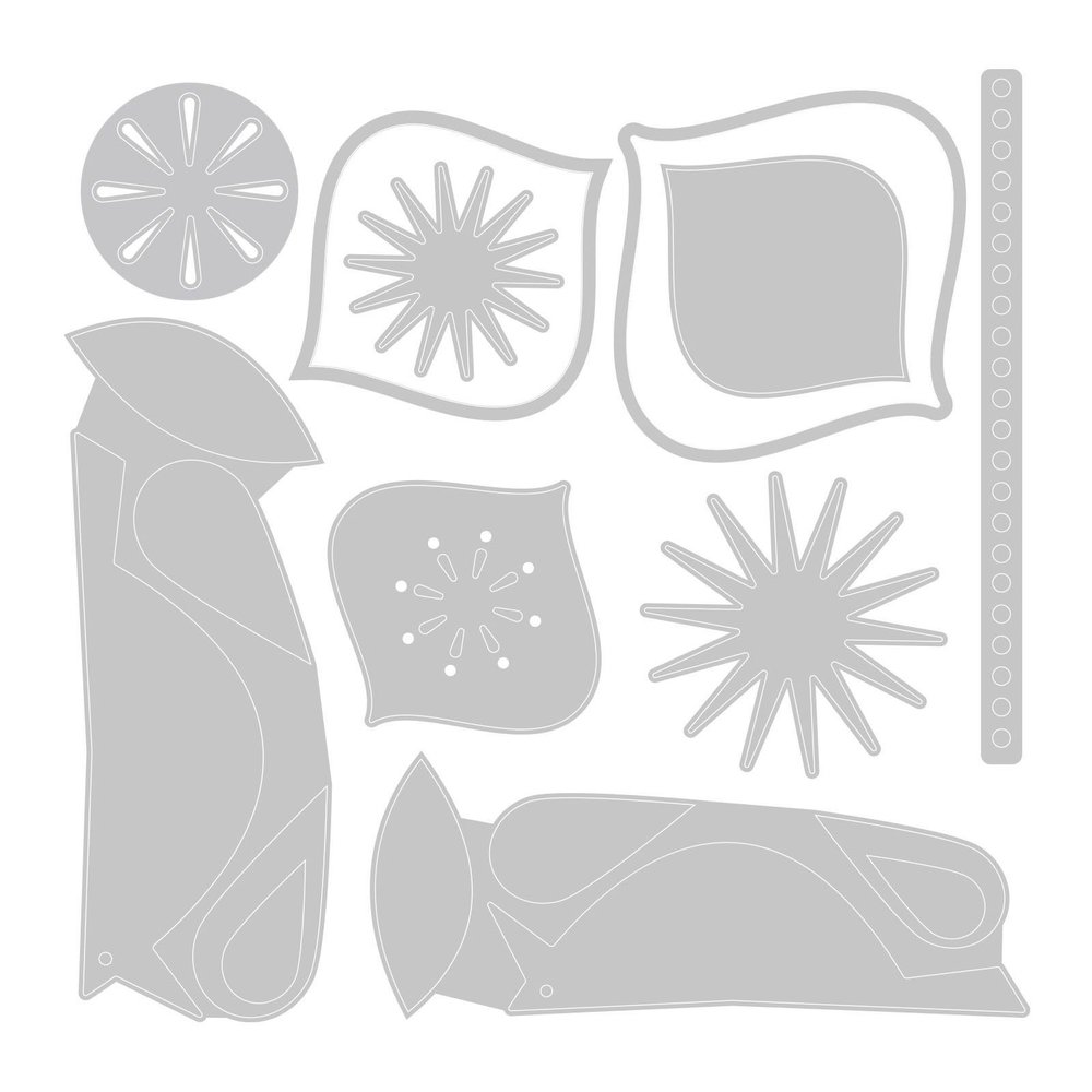 Sizzix Thinlits Alterations Die Set 10PK Ornamental Birds (664740) Sizzix Thinlits Alterations Die Set 10PK Ornamental Birds (664740)