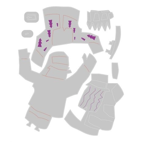 Sizzix Thinlits Alterations Die Set 8PK Papercut Christmas #1 Colorize (664744) Sizzix Thinlits Alterations Die Set 8PK Papercut Christmas #1 Colorize (664744)