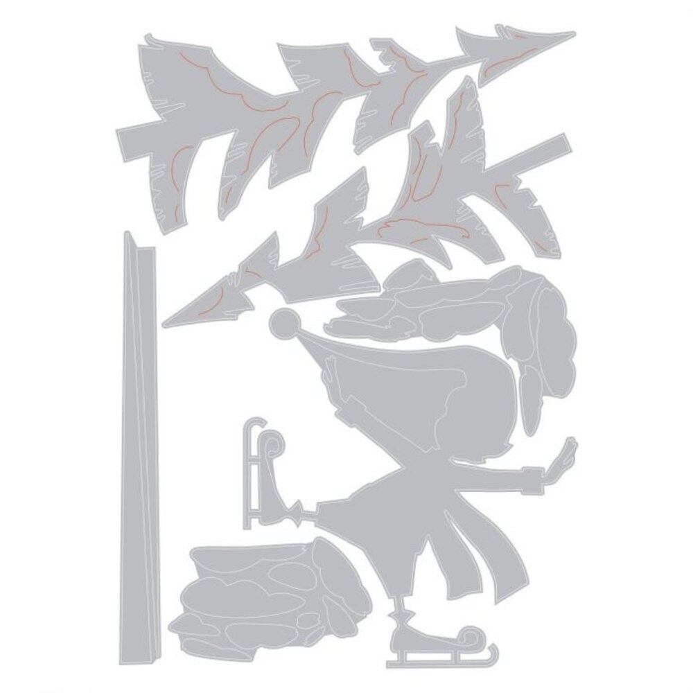 Sizzix Thinlits Alterations Die Set 6PK Thin Ice (664750) Sizzix Thinlits Alterations Die Set 6PK Thin Ice (664750)