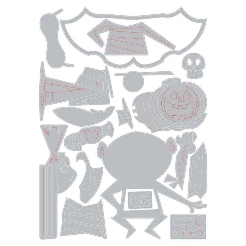 Sizzix Thinlits Alterations Die Set 18PK Trick or Treater (664751)