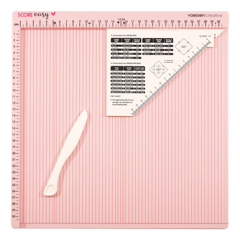 Vaessen Creative Score Easy Scoringboard 30,5x30,5 cm Roze (2137-053)