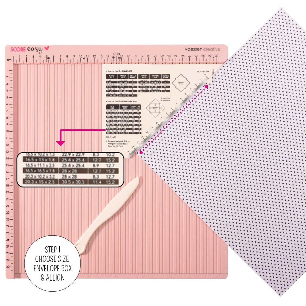 Vaessen Creative Score Easy Scoringboard 30,5x30,5 cm Roze (2137-053)