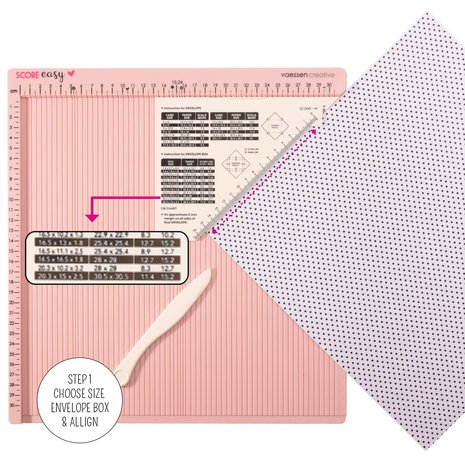 Vaessen Creative Score Easy Scoringboard 30,5x30,5 cm Roze (2137-053)
