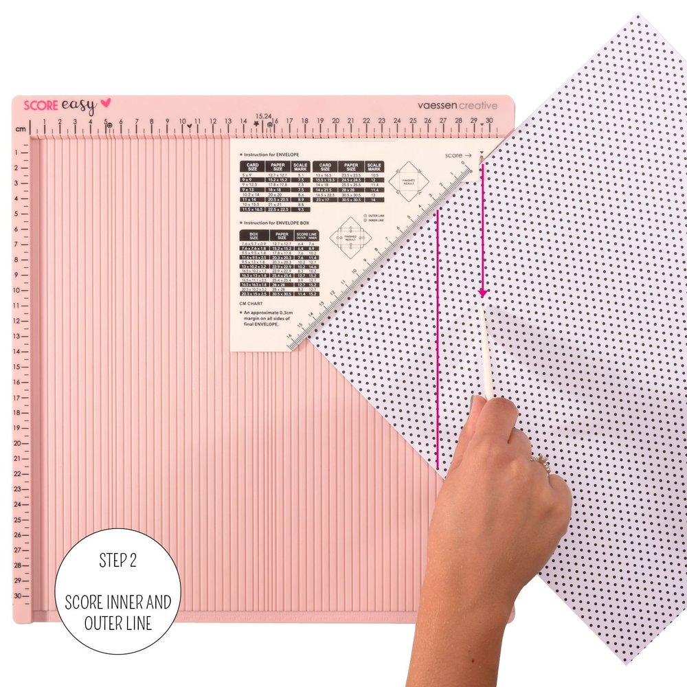 Vaessen Creative Score Easy Scoringboard 30,5x30,5 cm Roze (2137-053)