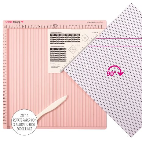 Vaessen Creative Score Easy Scoringboard 30,5x30,5 cm Roze (2137-053)